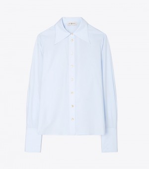 Tory Burch Bomull Poplin Tops & Shirts Dam | EBAFIHD-45