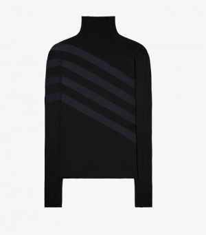 Tory Burch Colorblock Long Sleeve Jersey Tops & Shirts Dam | JMKZEDT-82