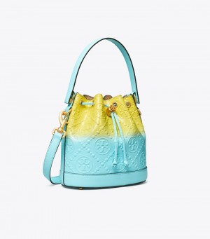 Tory Burch T Monogram Dip-dye Bucket Bag Dam | JSXTYOP-19