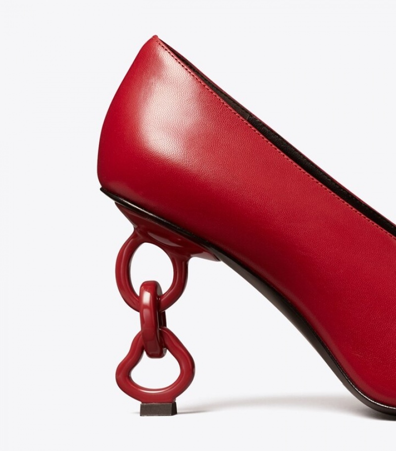 Tory Burch Chain Pump Höga Klackar Dam | DRTXCMU-74