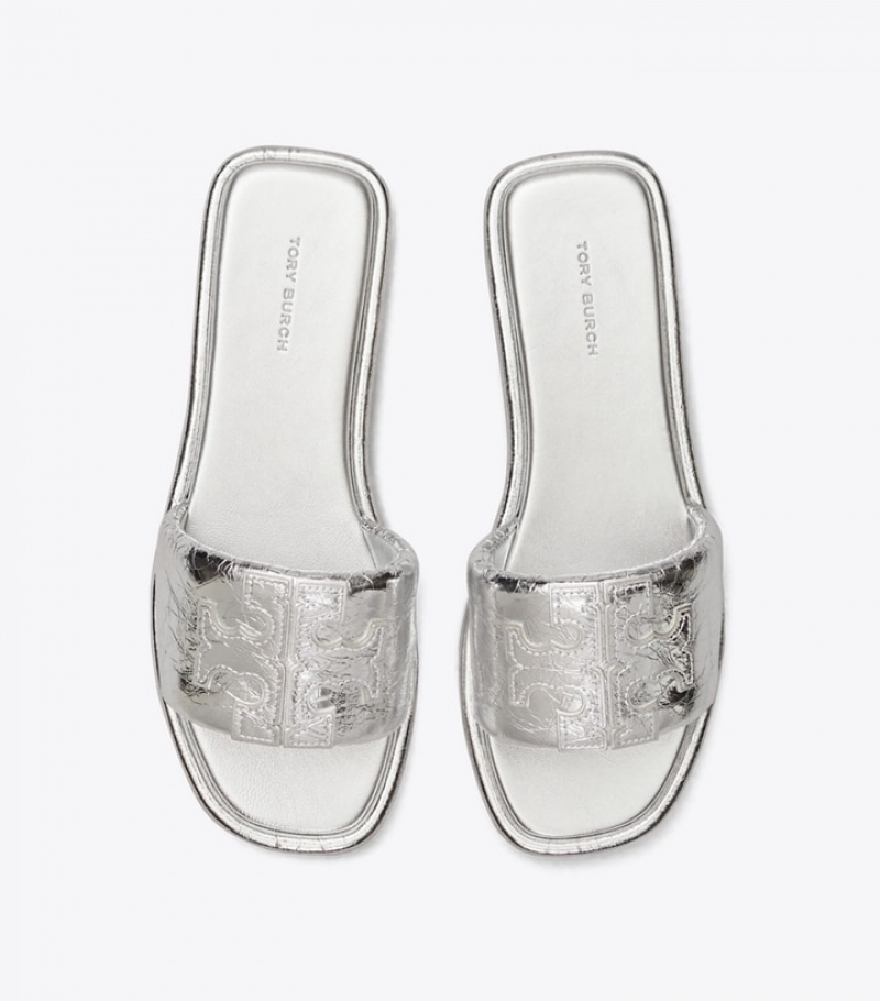 Tory Burch Double T Sport Slide Dam | BQIKFDO-61
