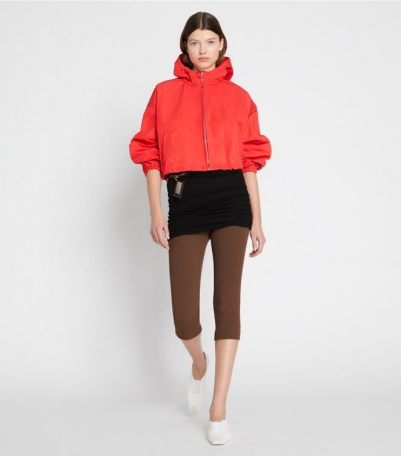 Tory Burch Double-faced Canvas Cropped Jackets & Outerwear Dam | JESTKVG-40