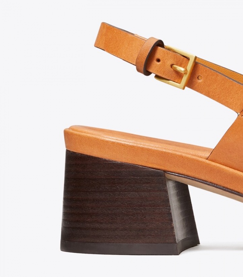Tory Burch Eleanor Heel Sandaler Dam | OTABGEV-42