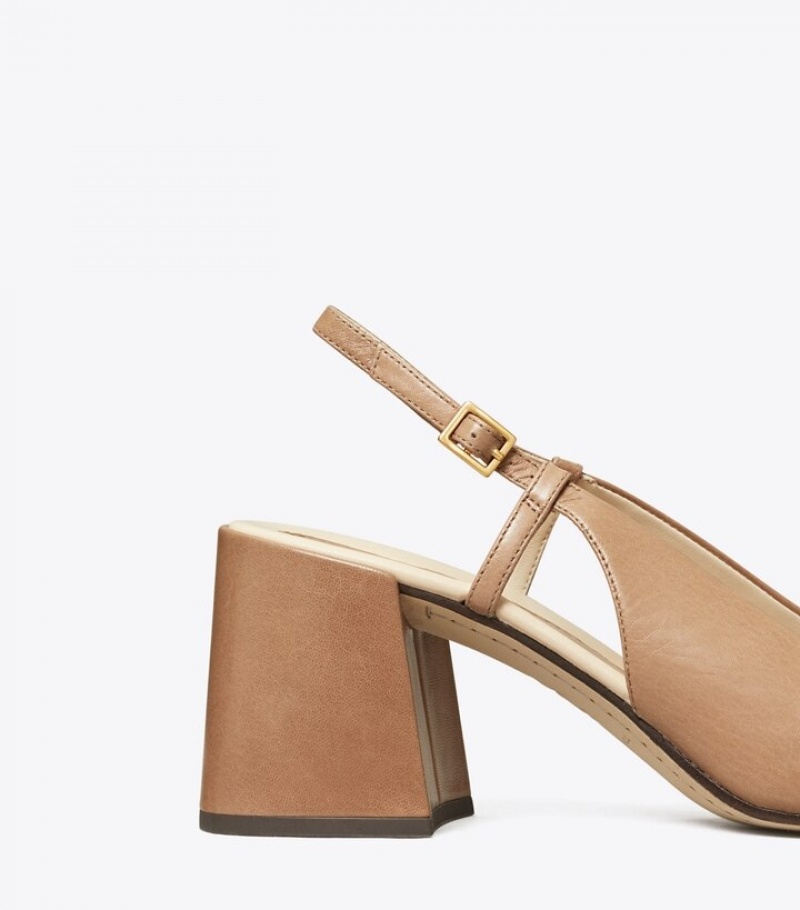 Tory Burch Georgia Bombé Slingback Höga Klackar Dam | UHYMANR-24