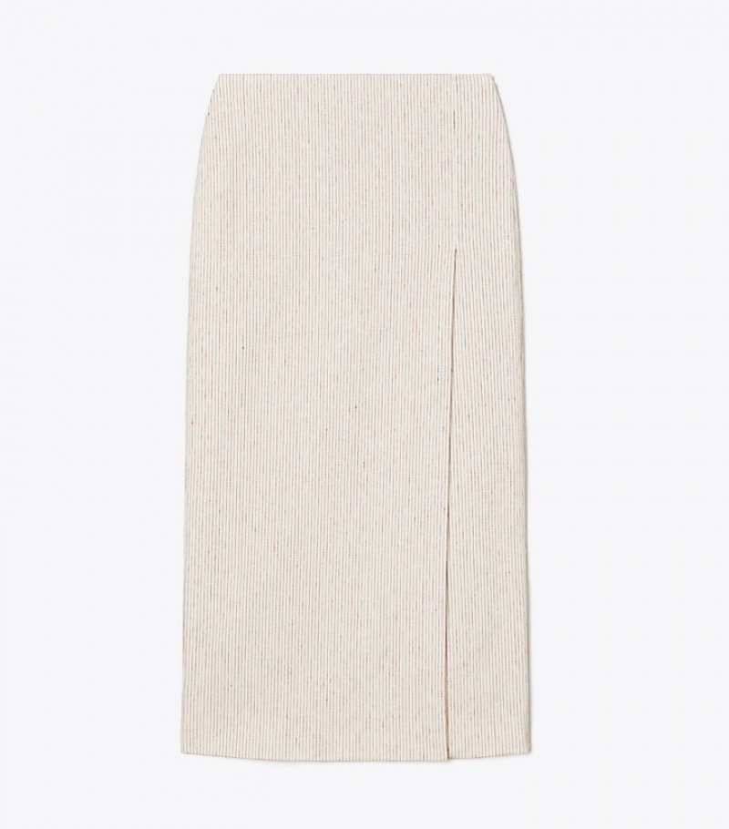 Tory Burch Linen Wrap Kjolar Dam | PLRDMWJ-49