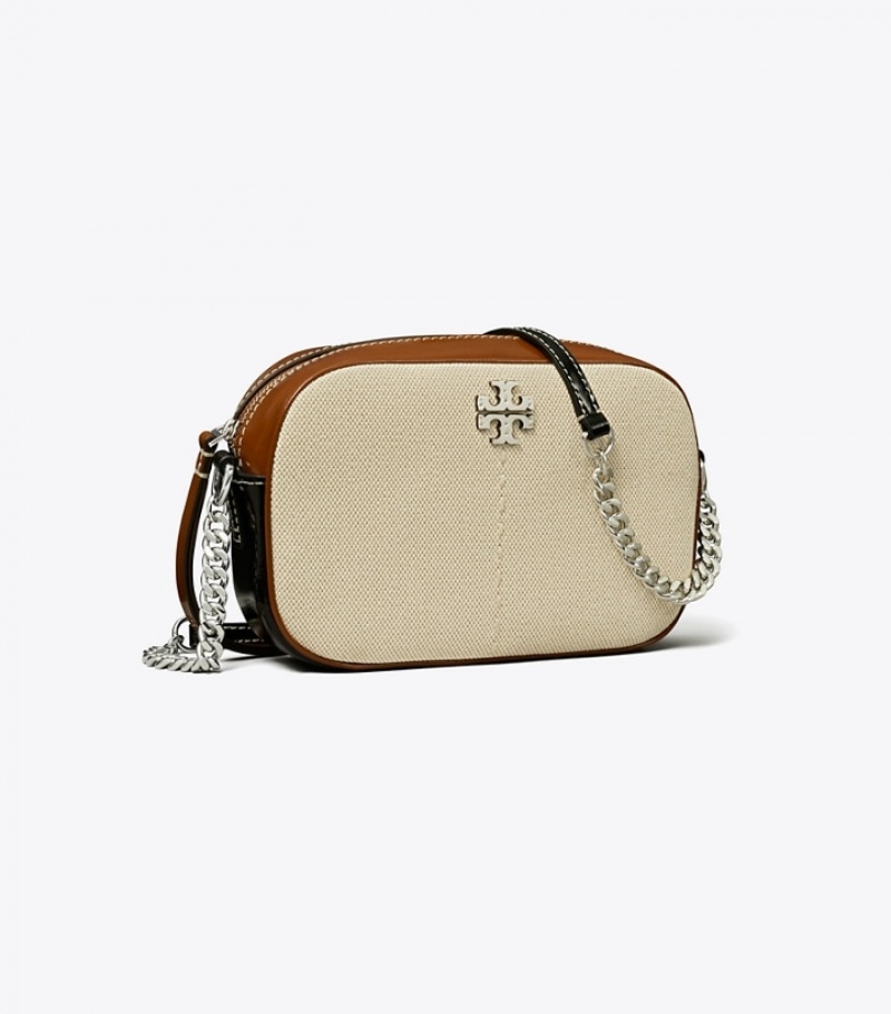 Tory Burch Mcgraw Canvas Color-block Camera Bags Dam | RJYQHUG-80