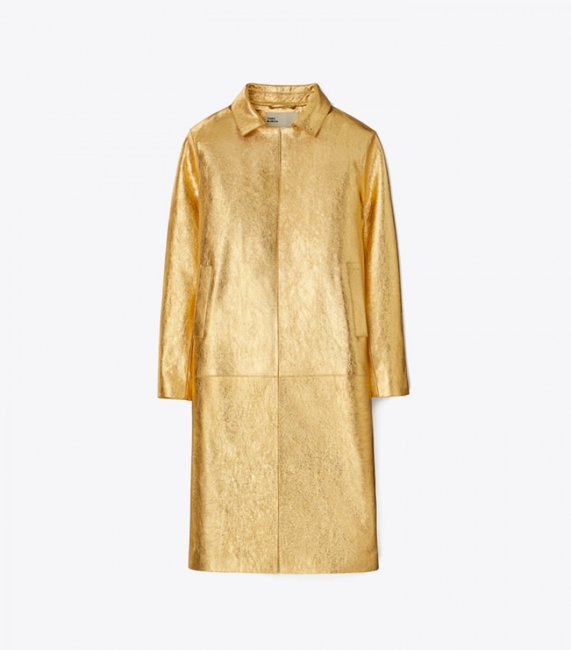 Tory Burch Metallic Läder Rockar Dam | ARQJHWX-47