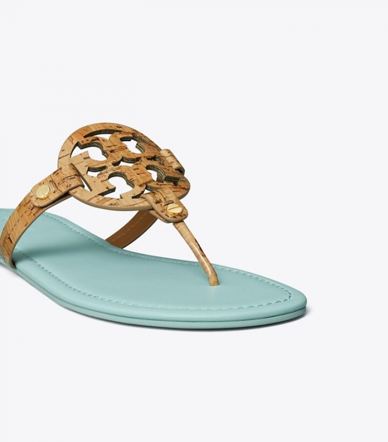Tory Burch Miller Lack Cork Sandaler Dam | WHLASFN-45