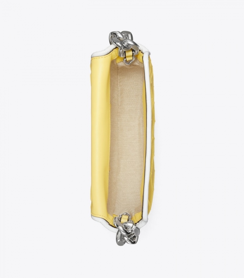 Tory Burch Mini Fleming Soft Lack Border Crescent Bags Dam | RATKXIF-03