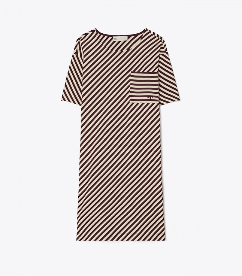 Tory Burch Pocket Stripe T-shirt Dresses Dam | VELNTMX-34