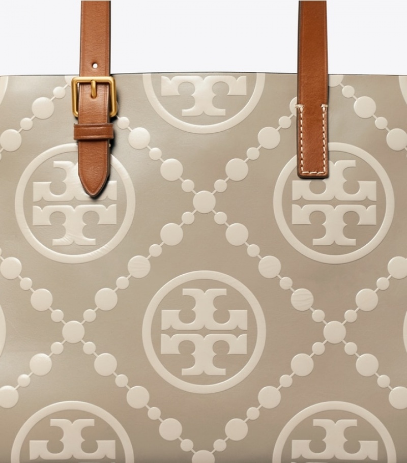 Tory Burch Small T Monogram Contrast Embossed Toteväska Dam | IBUWOZG-57